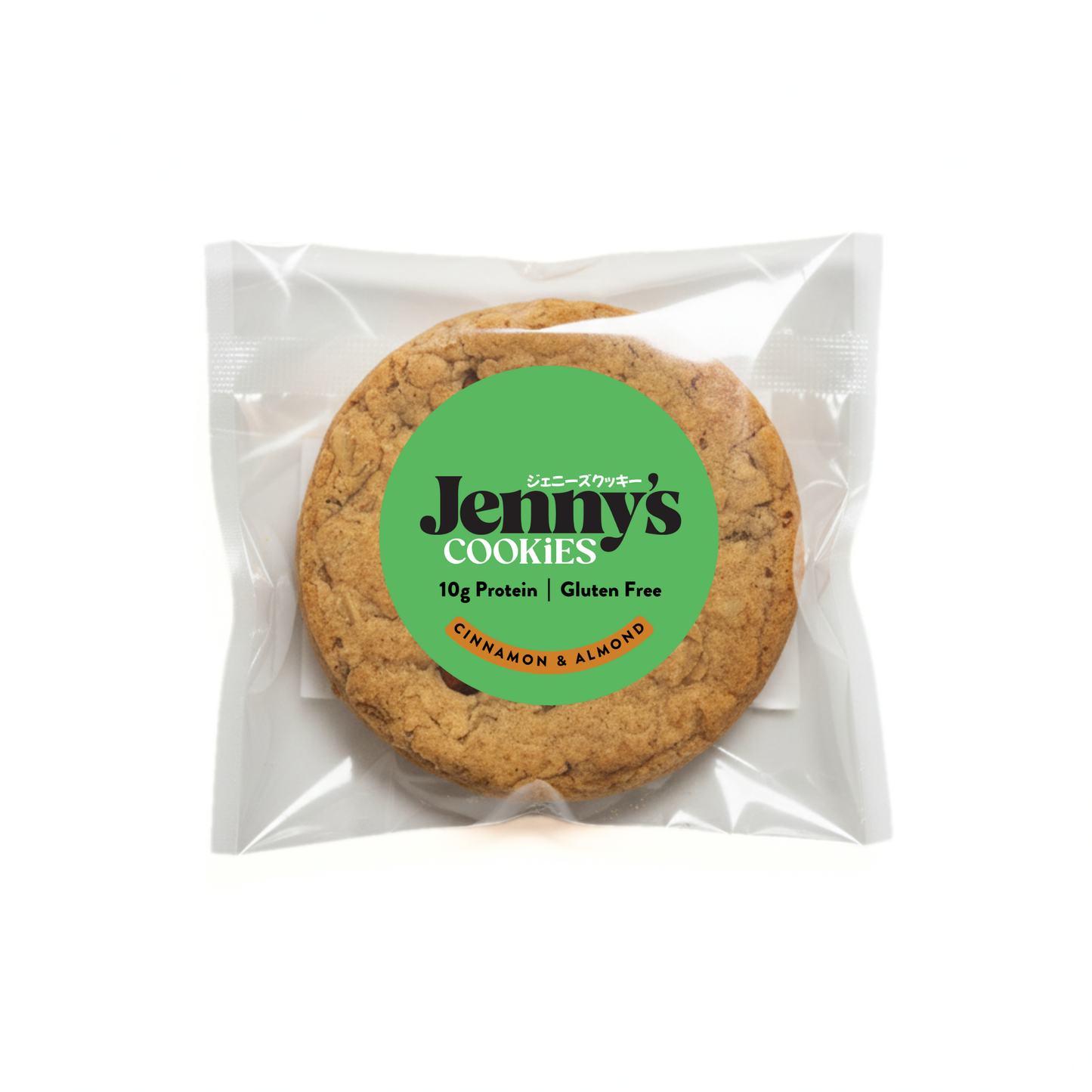 Jenny's Cookies シナモン＆アーモンド グルテンフリー プロテインクッキー 個包装