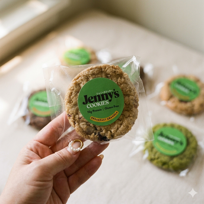 Jenny’s Cookies 業務用クッキー 48枚入り｜ブレックファストグラノーラ｜個包装・グルテンフリー・プロテインクッキー｜カフェ・ジム・店舗向け卸販売