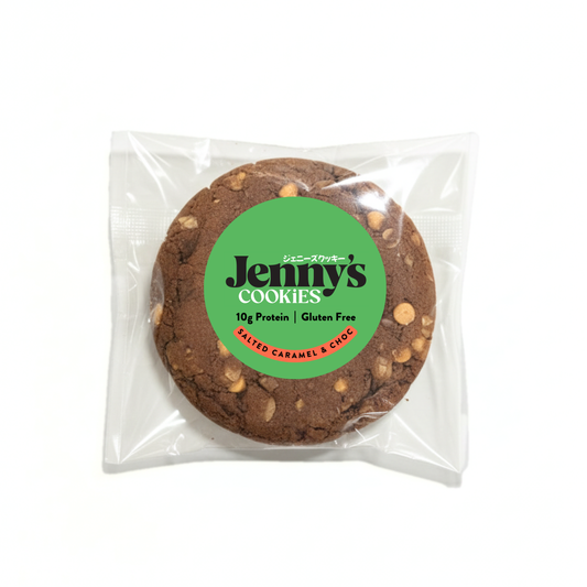 Jenny's Cookies 塩キャラメル＆チョコレートプロテインクッキー グルテンフリー