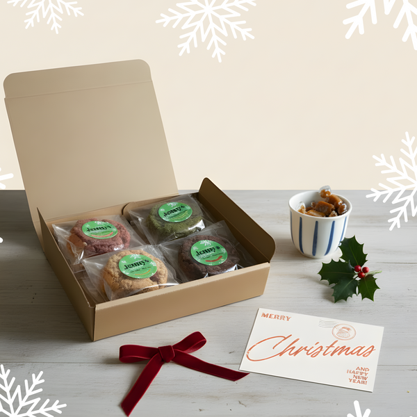 プロテインクッキークリスマスセットJenny's Cookies。グルテンフリー12枚セット